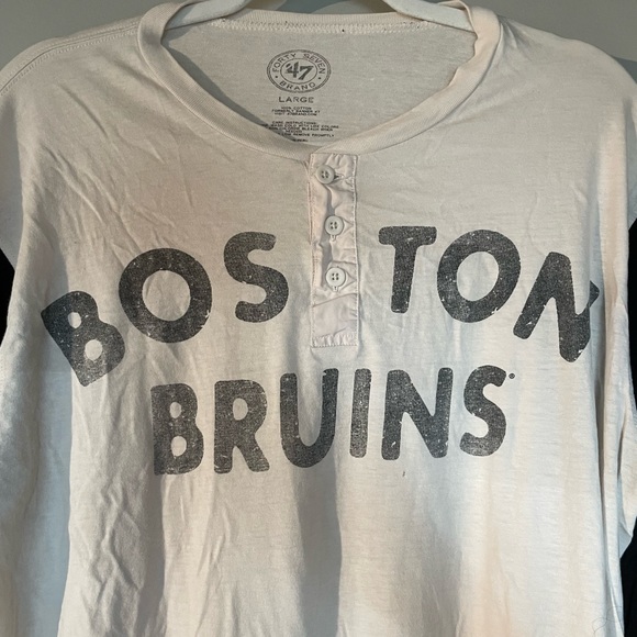 Vintage 47 Brand Boston Bruins Henley - Picture 4 of 5